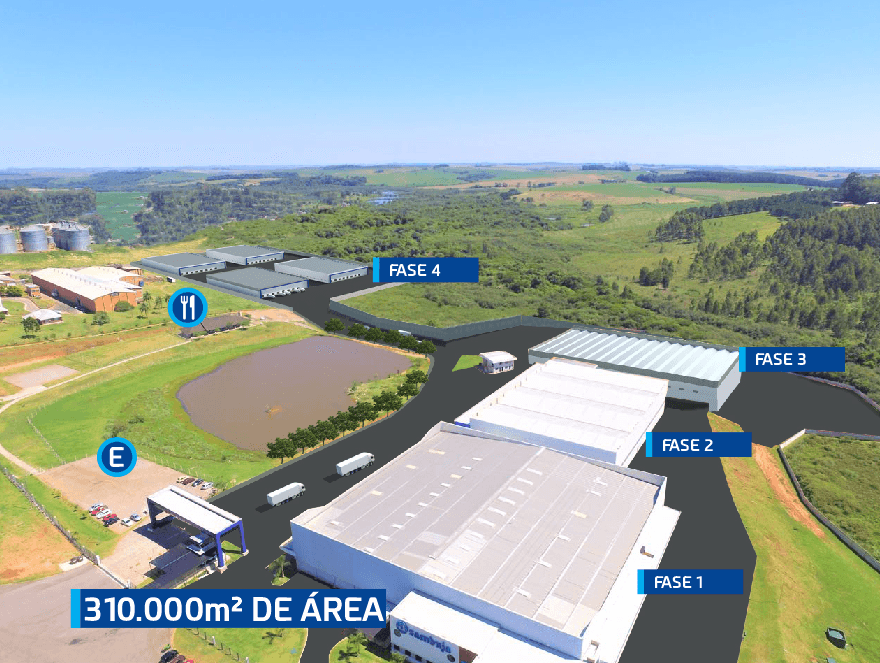 Planta baixa - Pavilhões LOG 285